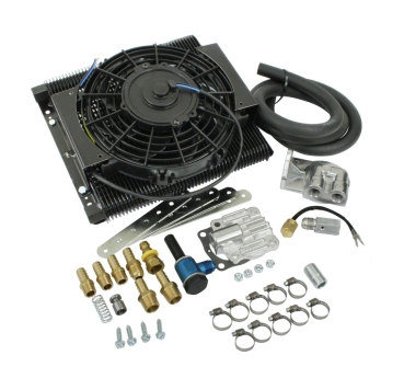 Oil-cooler-fan-kit-bolt-on--Includes:-96-plate-oil-cooler-9